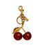 Cherry Bag Charm Red