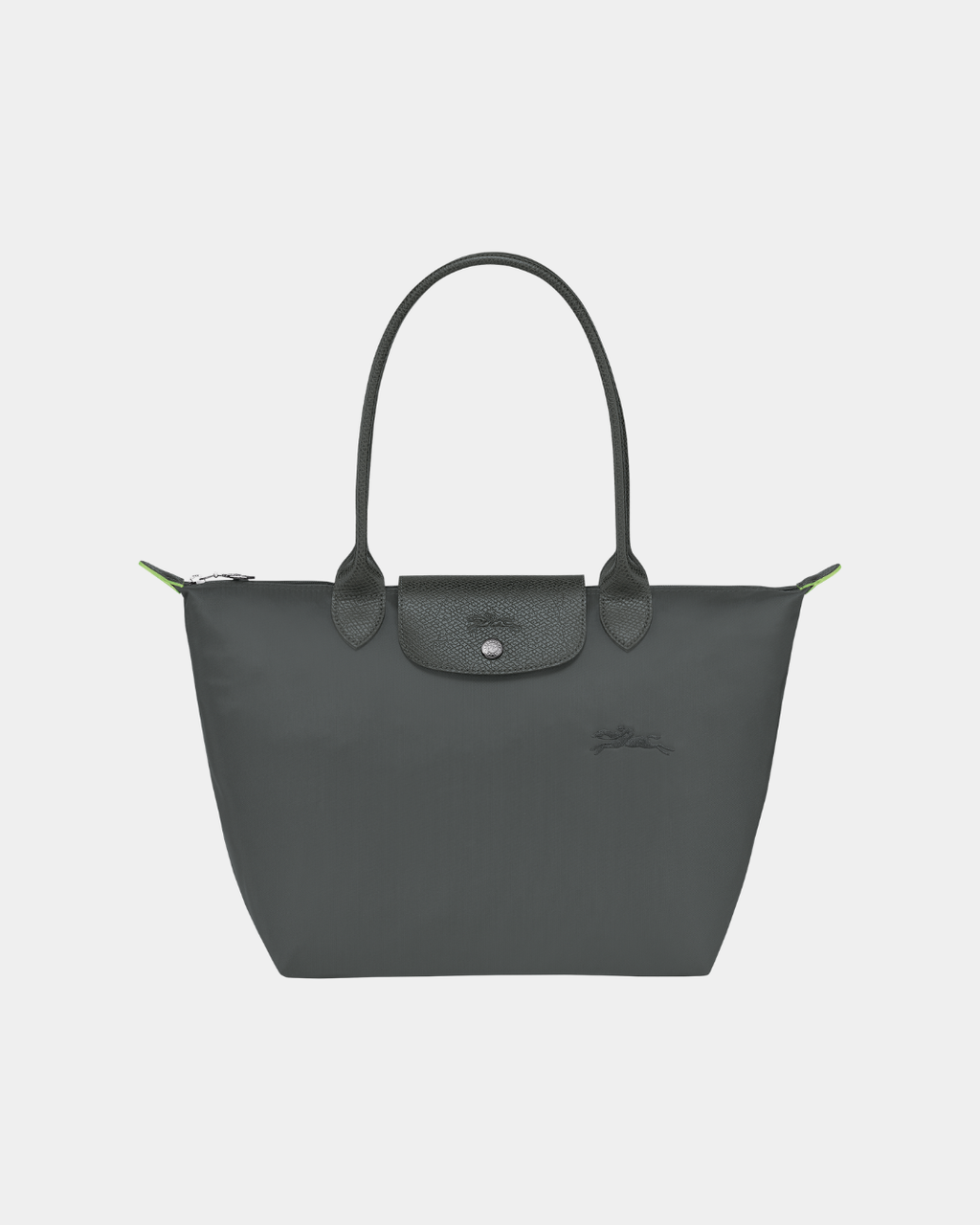 Longchamop Le Pliage Green M Tote Bag Graphite