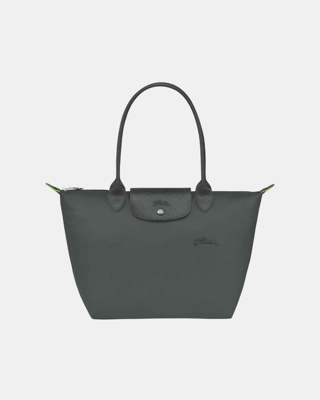 Longchamop Le Pliage Green M Tote Bag Graphite