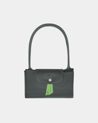 Longchamop Le Pliage Green M Tote Bag Graphite