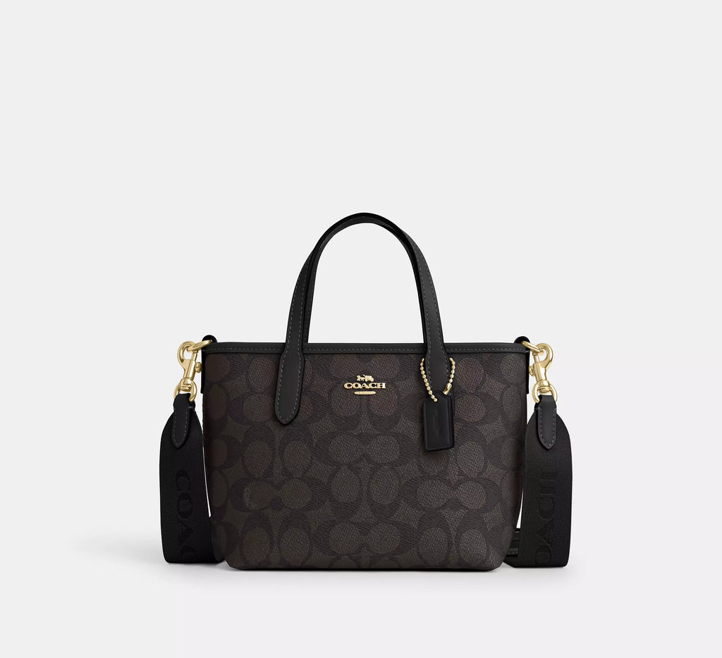 Coach City Mini Tote Bag In Signature Canvas