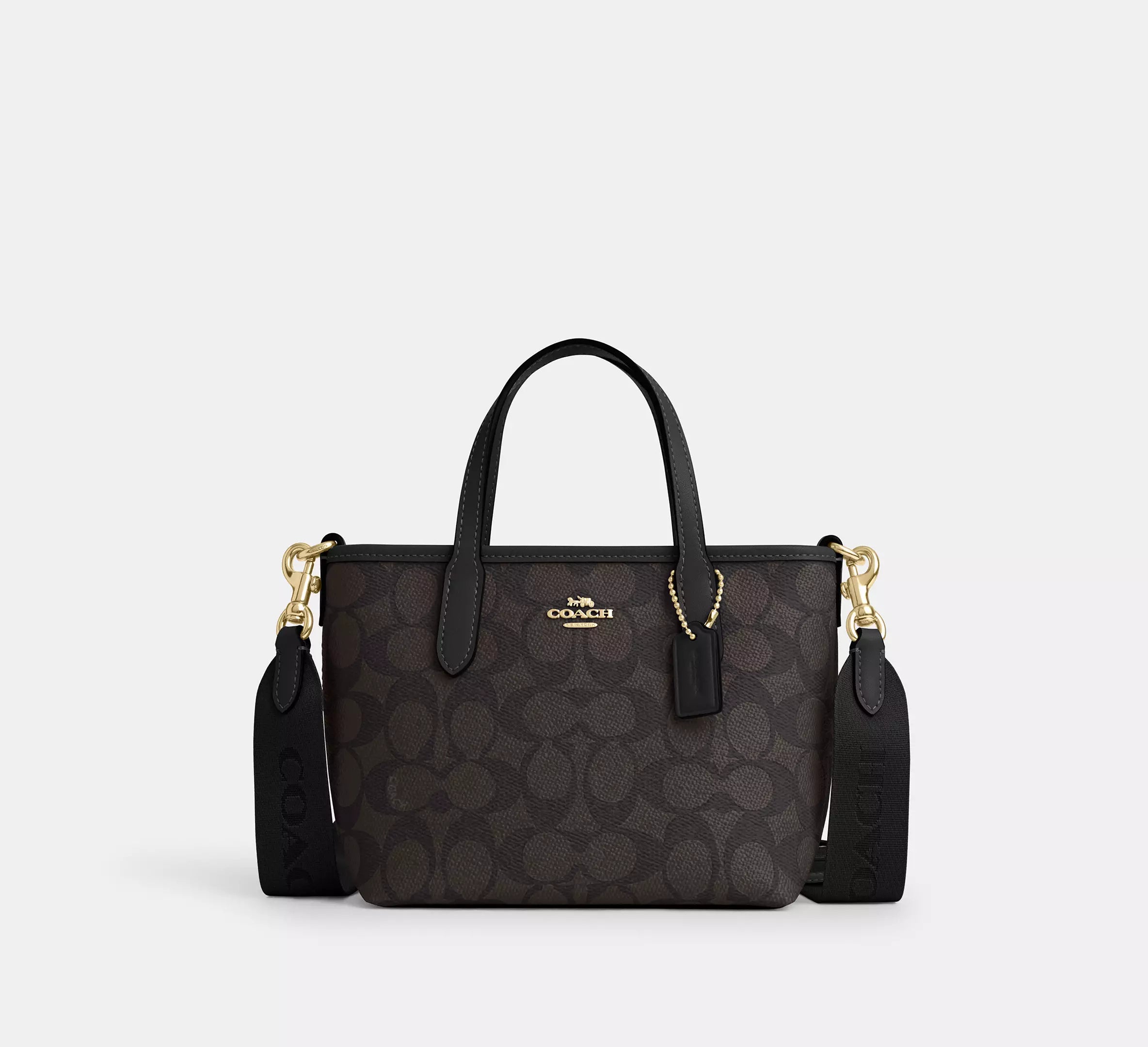 Coach City Mini Tote Bag In Signature Canvas