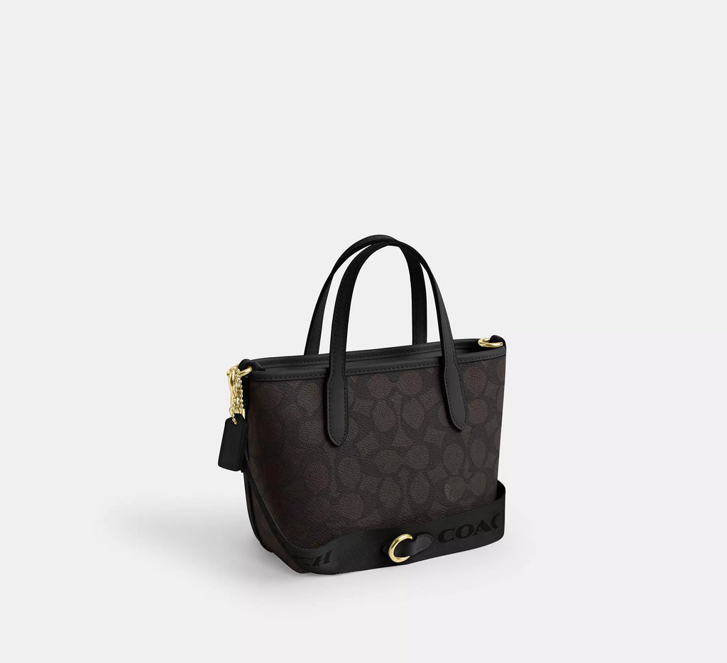 Coach City Mini Tote Bag In Signature Canvas