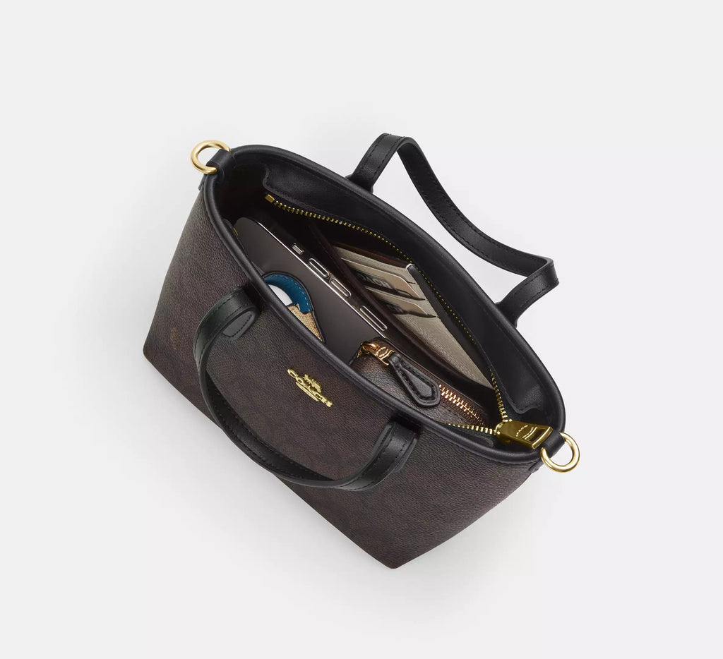 Coach City Mini Tote Bag In Signature Canvas
