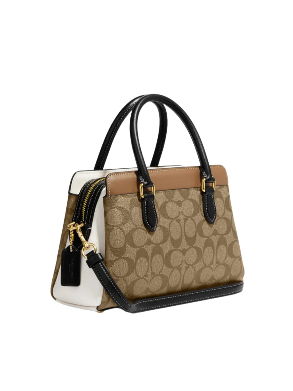 Signature Mini Darcie Carryall Crossbody Bag Khaki Multi