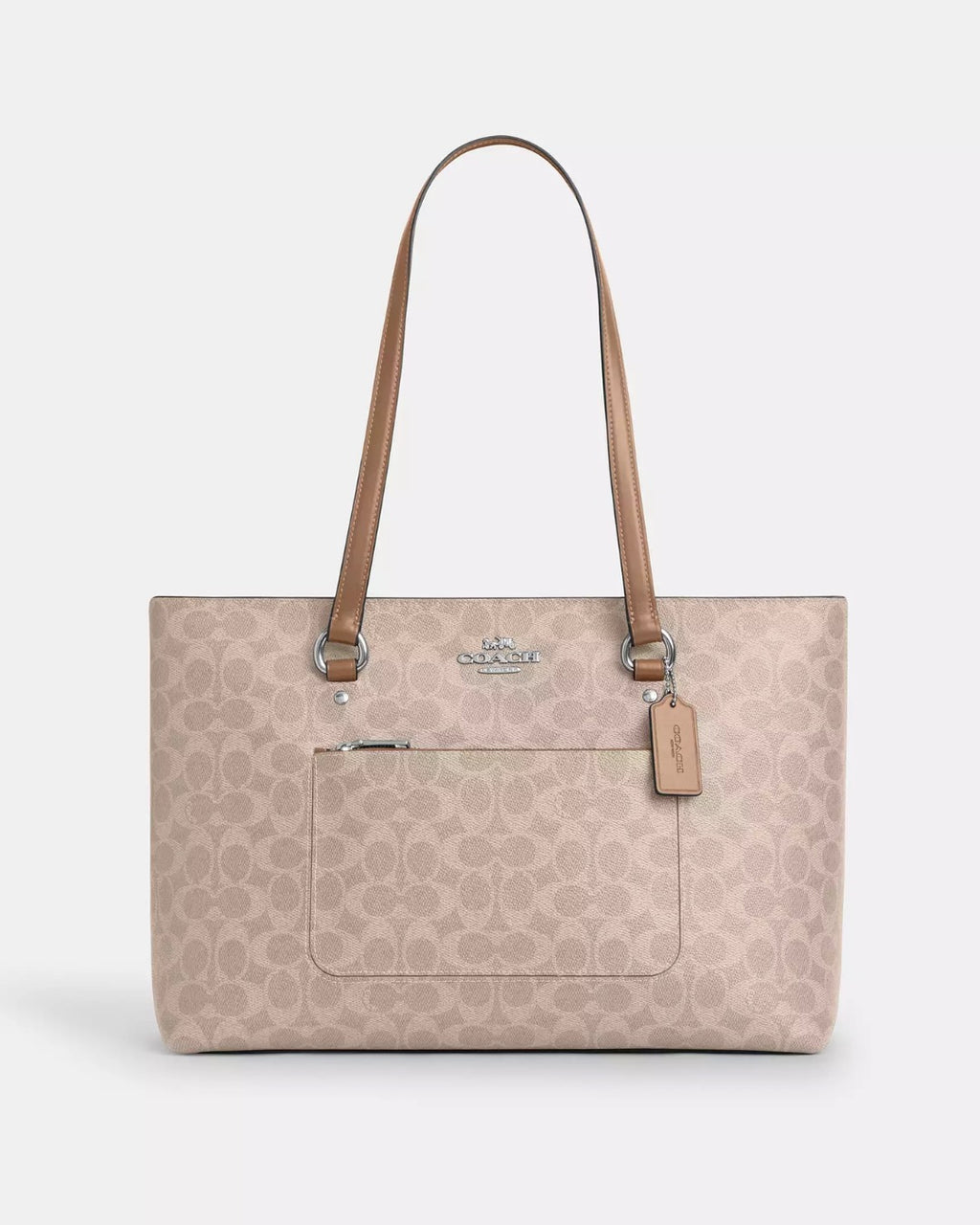 Station Tote Bag In Signature Sand Taupe