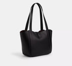 Hadley Turnlock Tote Bag In Black