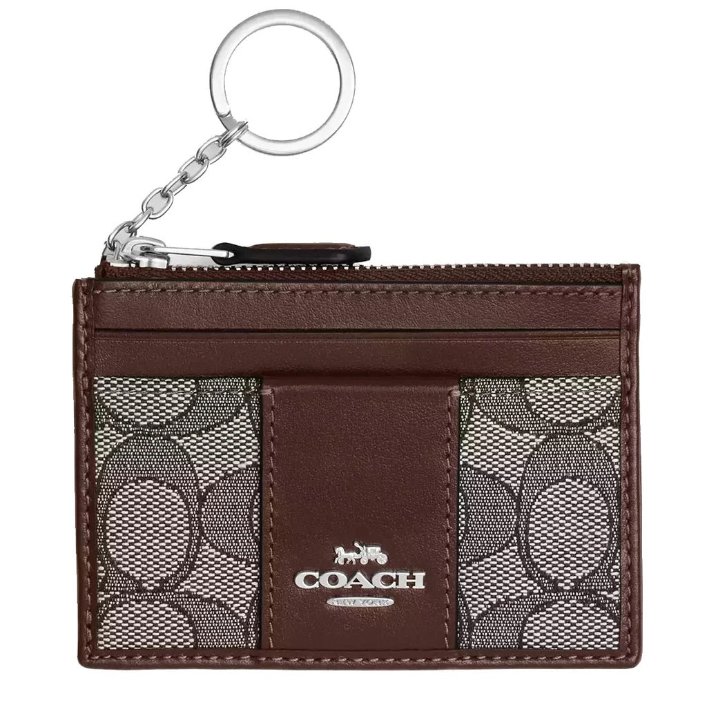 Mini Id Skinny In Signature Jacquard in Maple