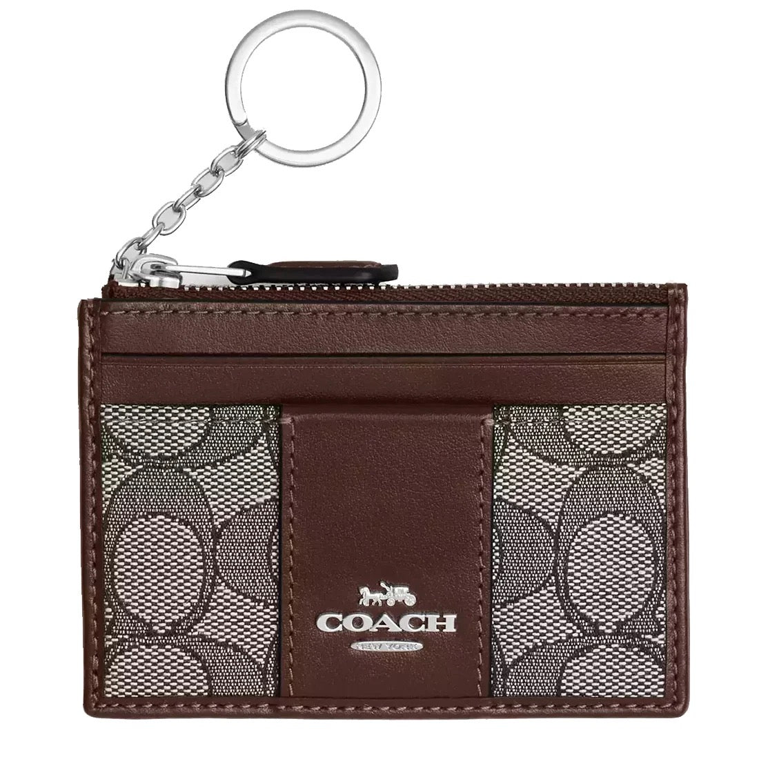 Mini Id Skinny In Signature Jacquard in Maple