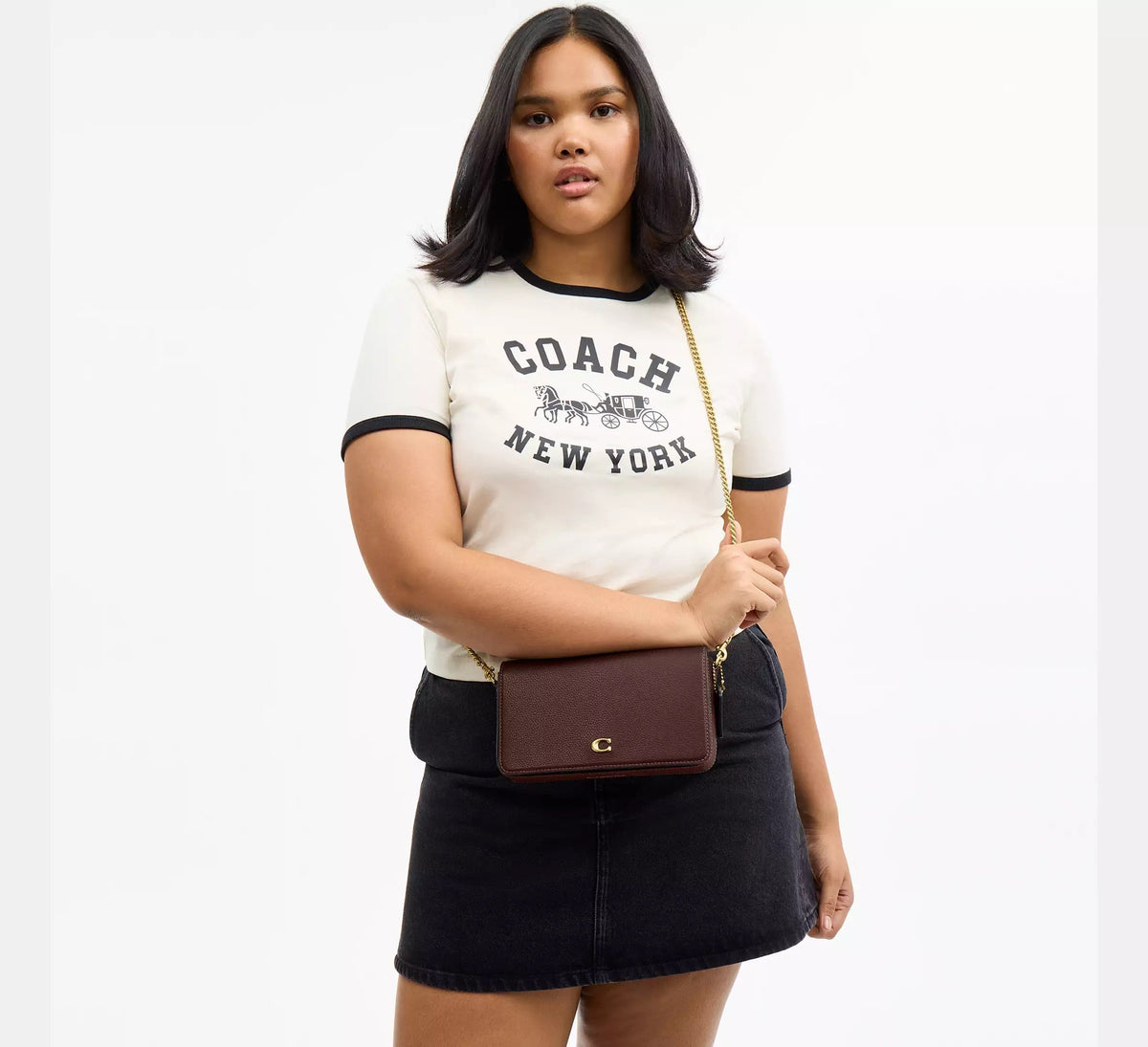 Mila Crossbody Bag With Signature Canvas