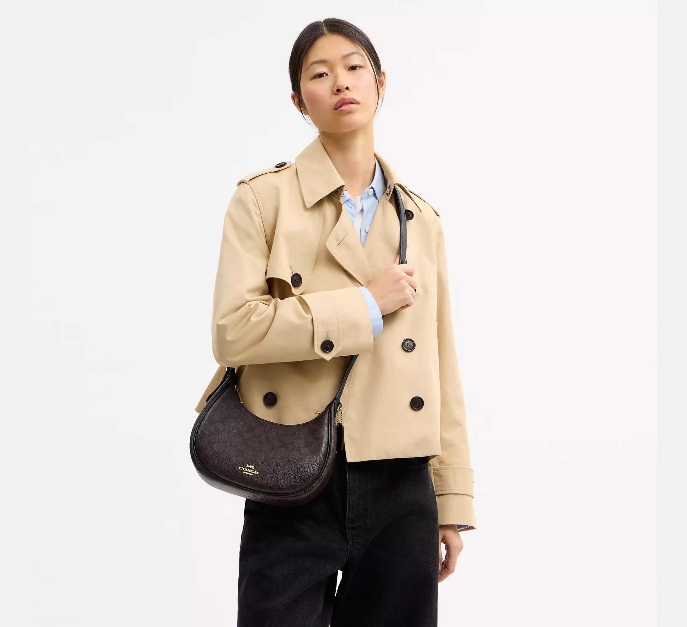 Emily Shoulder Bag In Signature Canvas Secondary image