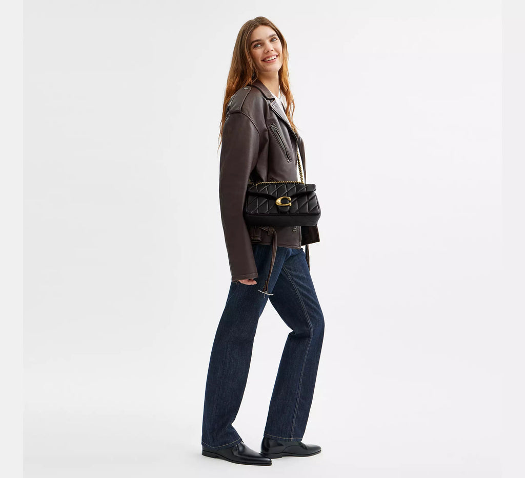 Tabby Shoulder Bag 26 With Pillow Quilting Black