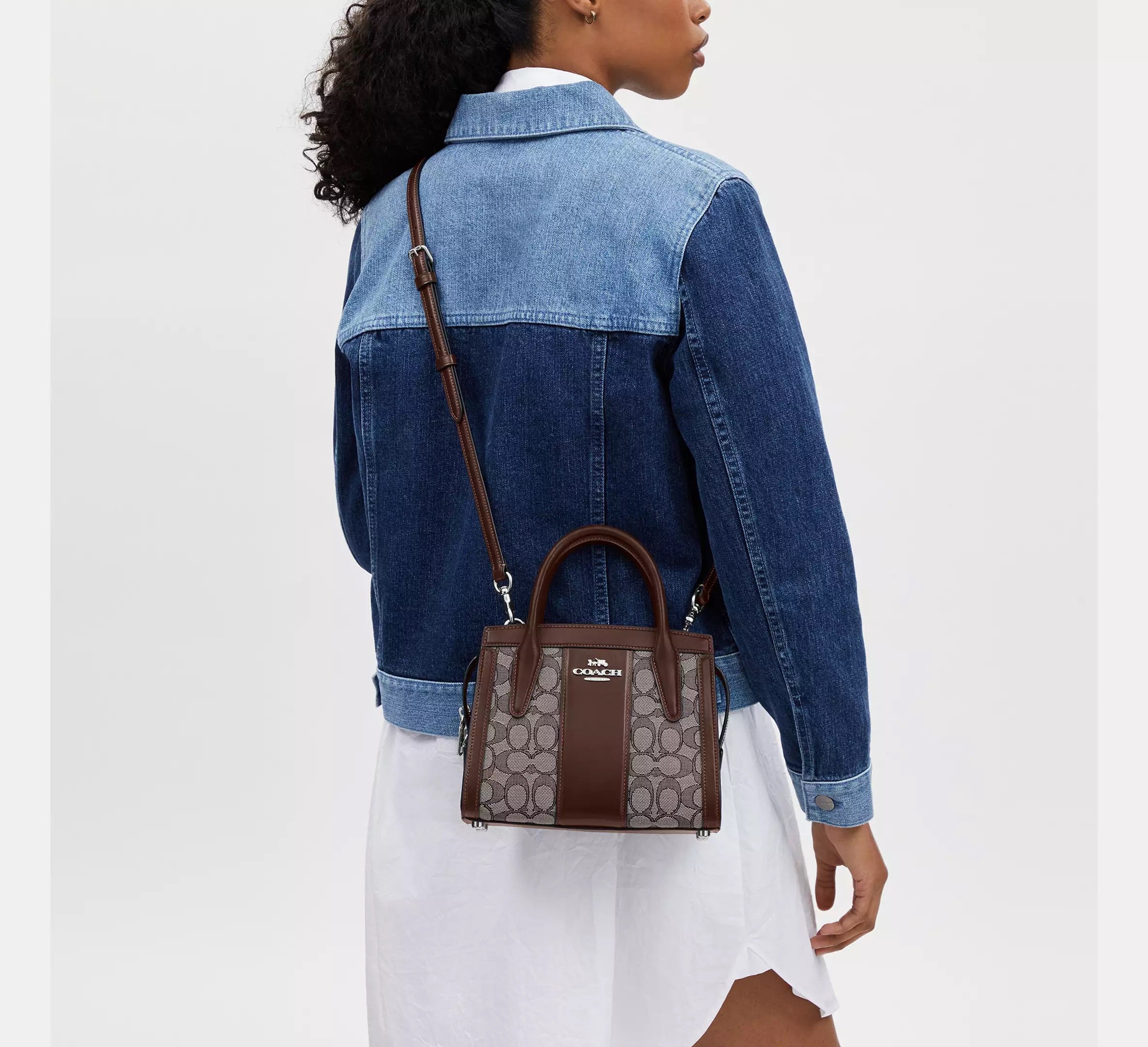 Andrea Carryall Bag In Signature Jacquard Secondary image