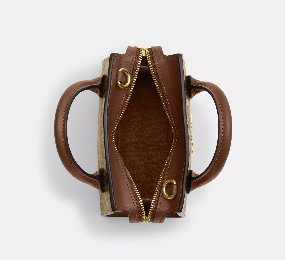Andrea Mini Carryall In Signature Canvas Gold/Khaki