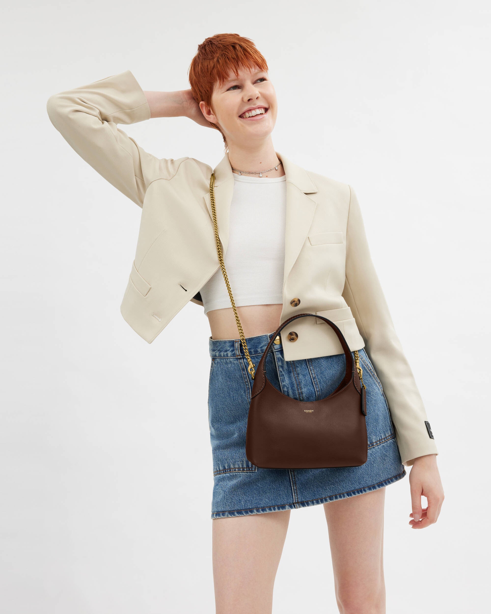 Brooklyn Shoulder Bag 23 Brown Secondary image