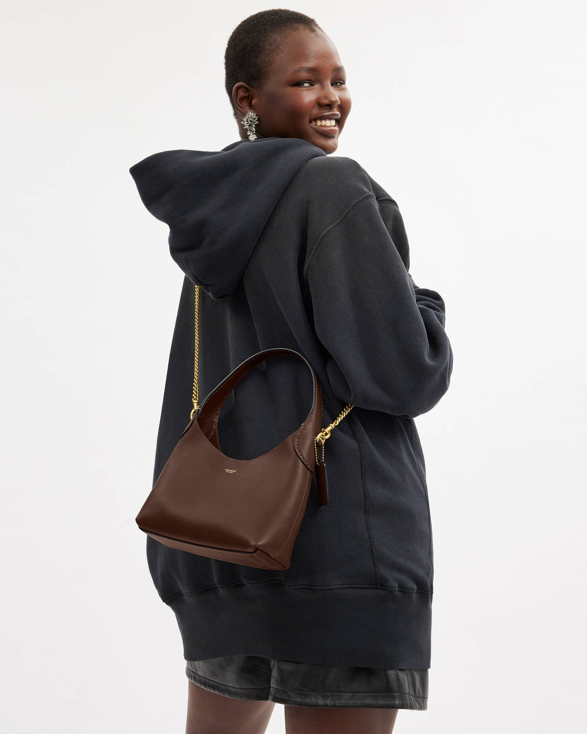 Brooklyn Shoulder Bag 23 Brown