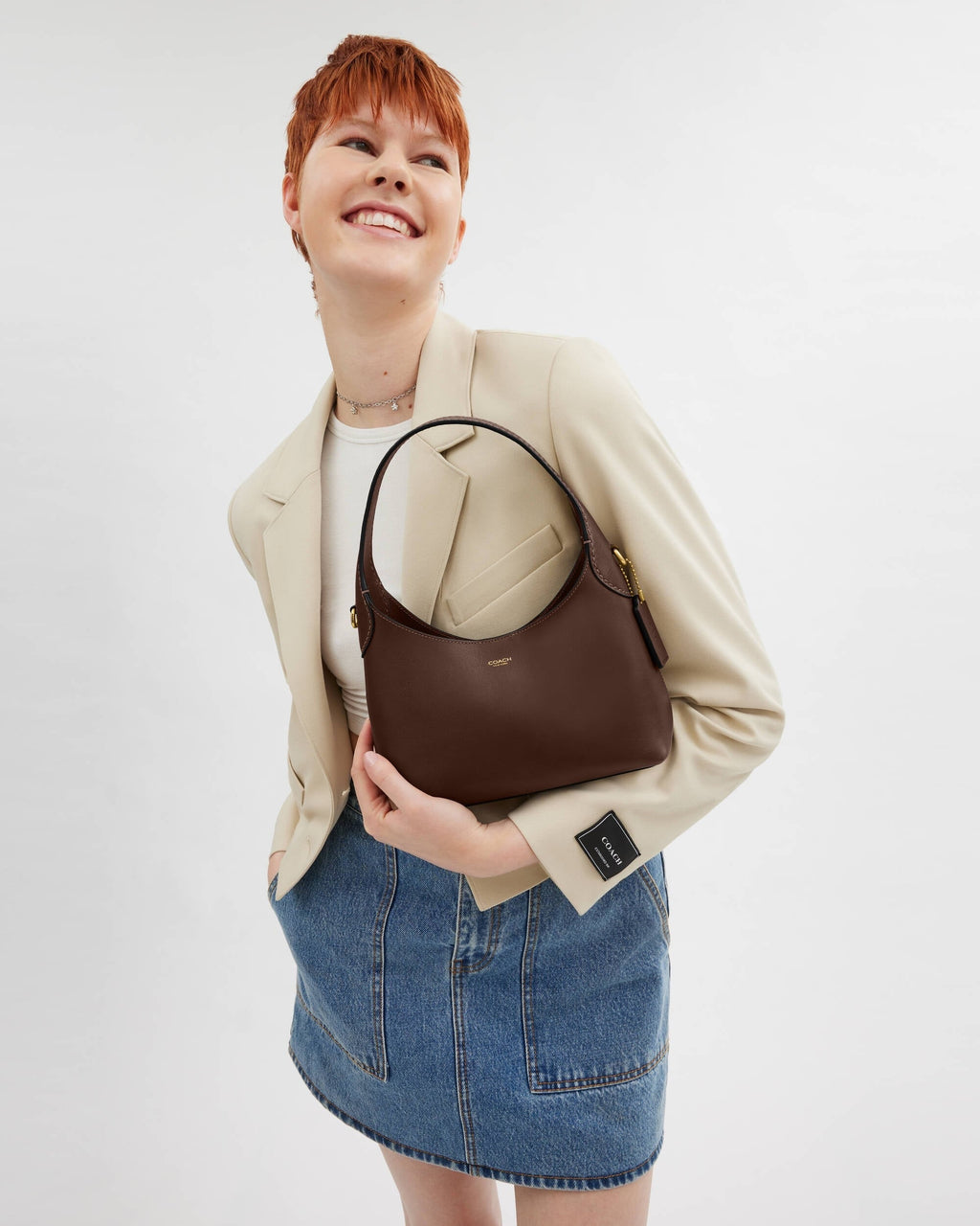 Brooklyn Shoulder Bag 23 Brown