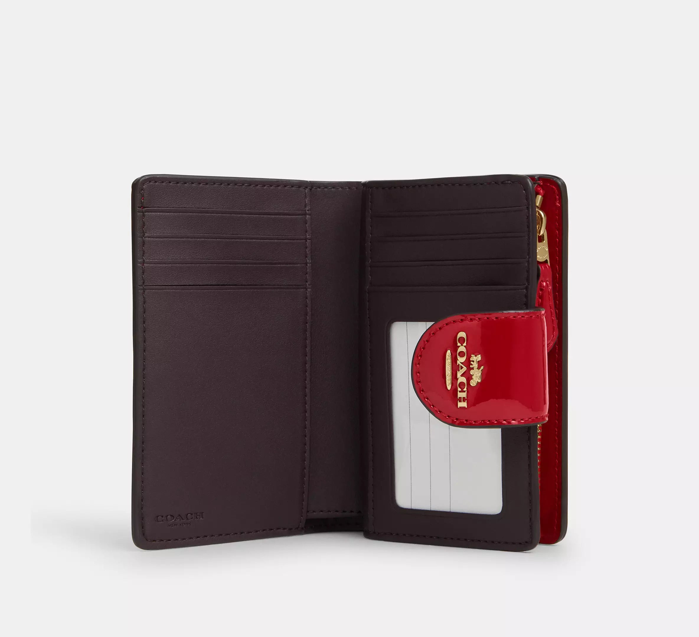 Medium Corner Zip Wallet In Signature Leather Secondary image