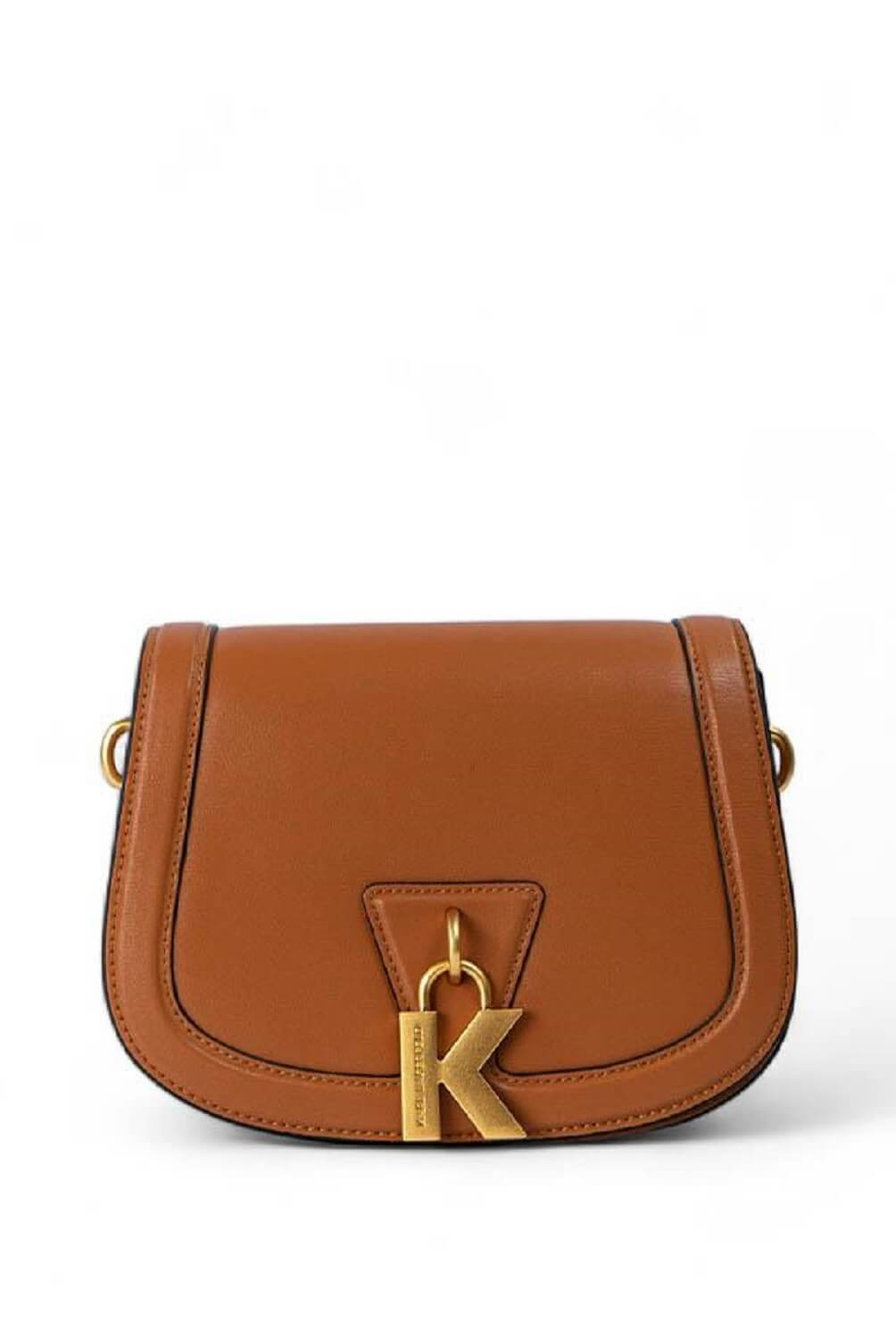 Karl Lagerfeld Brown K/Lock Medium Crossbody Bag