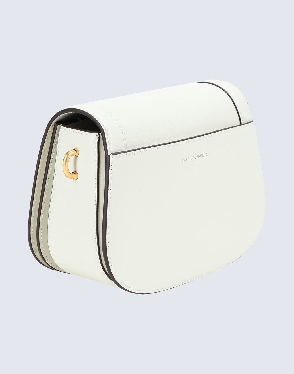 Karl Lagerfeld White K/Lock Medium Crossbody Bag