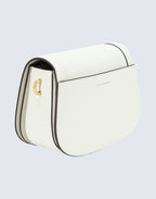 Karl Lagerfeld White K/Lock Medium Crossbody Bag