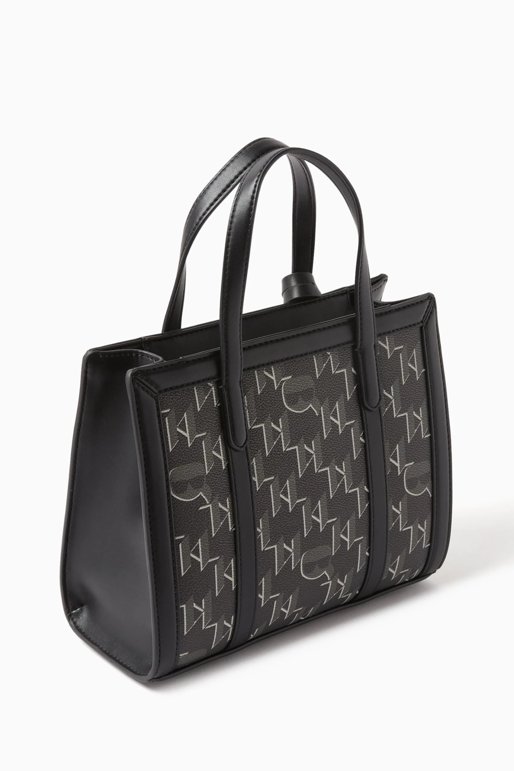 K/Ikonik 2.0 Monogram Tote Bag in black