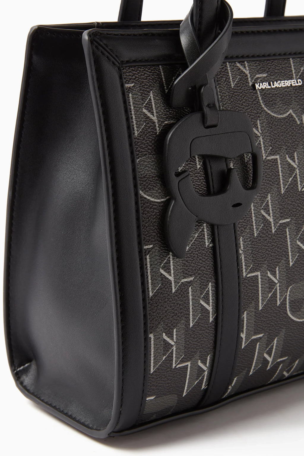 K/Ikonik 2.0 Monogram Tote Bag in black