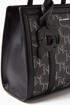 K/Ikonik 2.0 Monogram Tote Bag in black