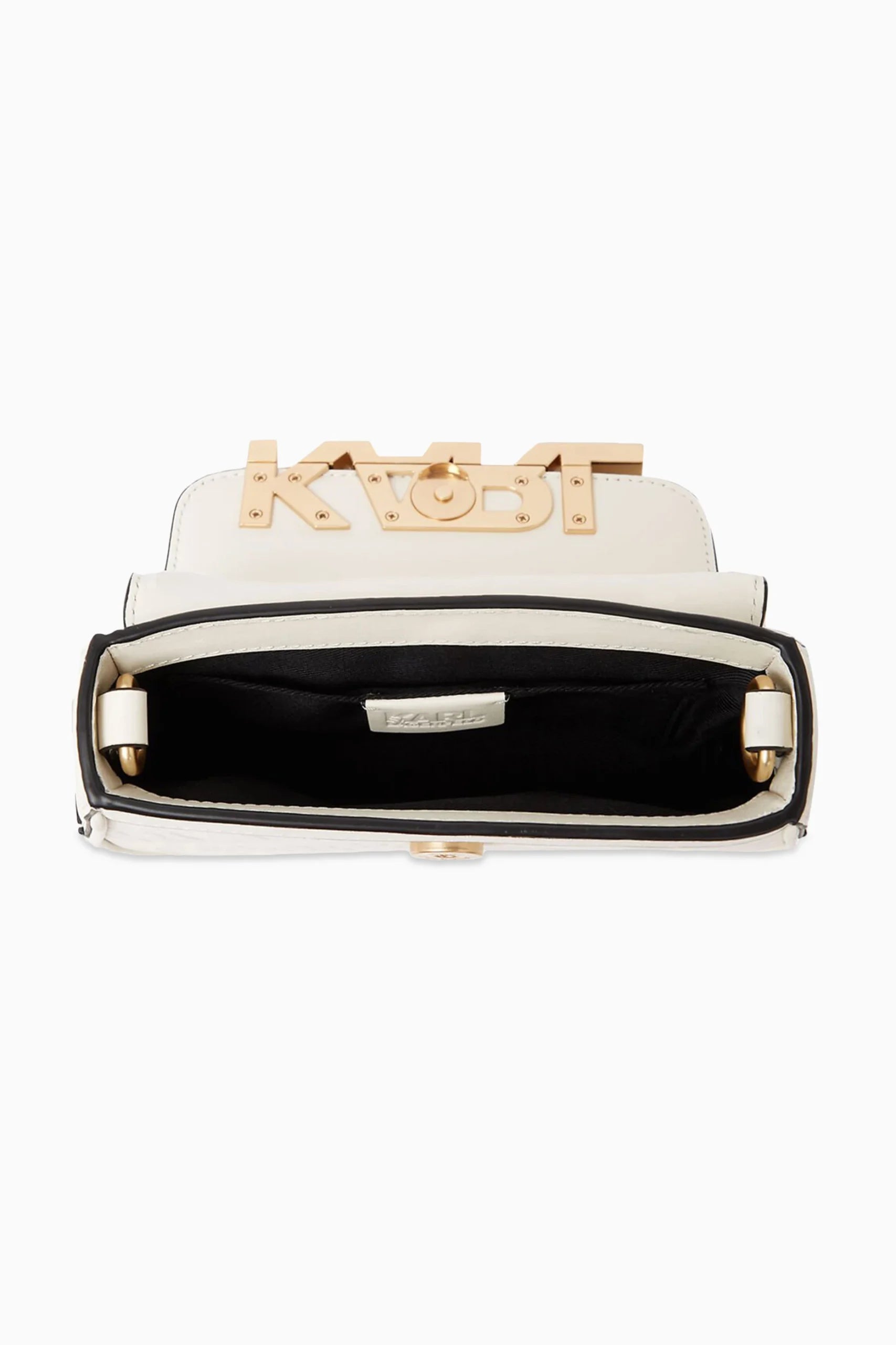 Karl Lagerfeld K/Letters embossed crossbody bag White