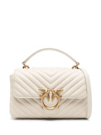 Lady Love Bag Puff medium handbag in chevron nappa leather