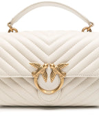 Lady Love Bag Puff medium handbag in chevron nappa leather