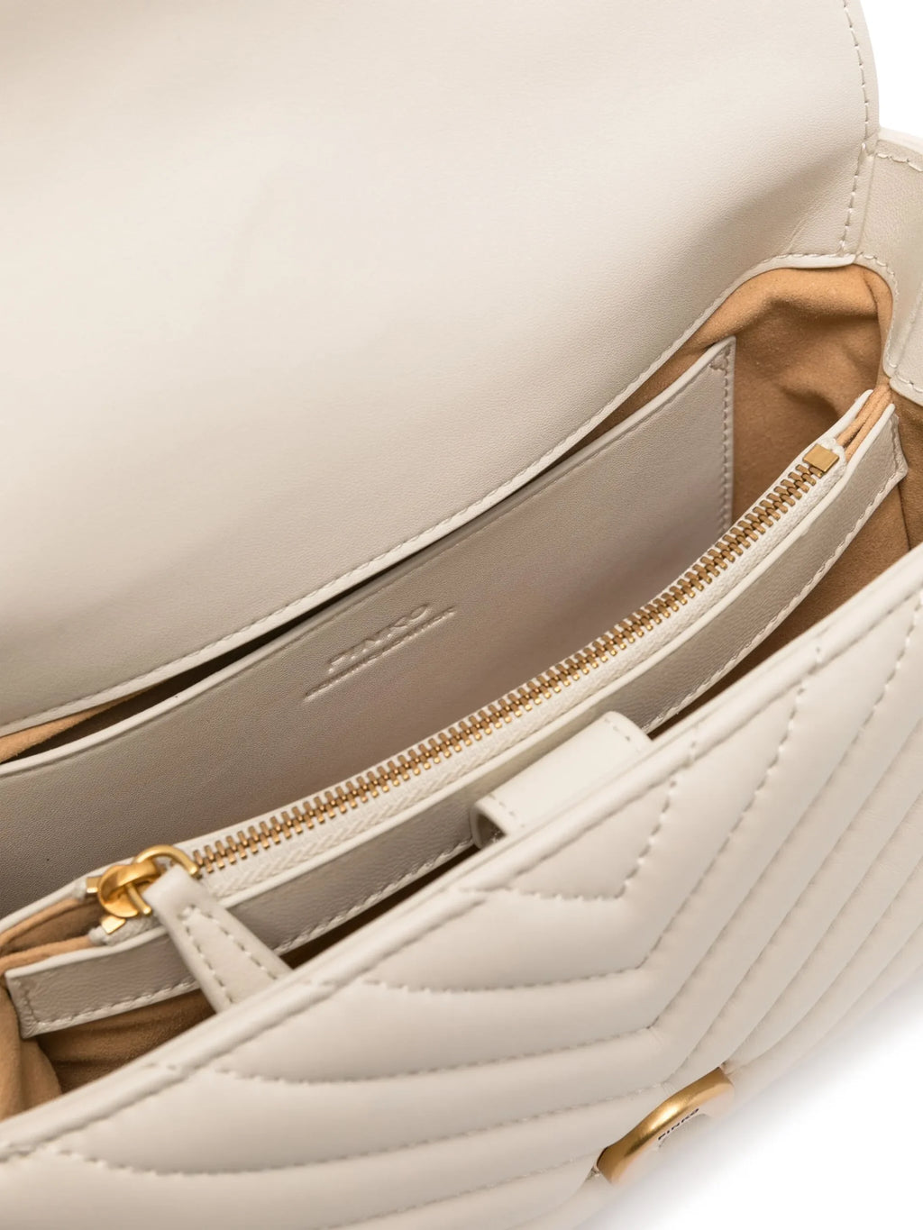 Lady Love Bag Puff medium handbag in chevron nappa leather