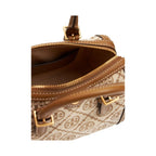 T Monogram Mini Jacquard Barrel Bag Beige