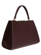 Tory Burch Eleanor Top Handle Bag in burgundy