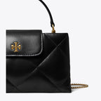 KIRA DIAMOND QUILT TOP-HANDLE BAG