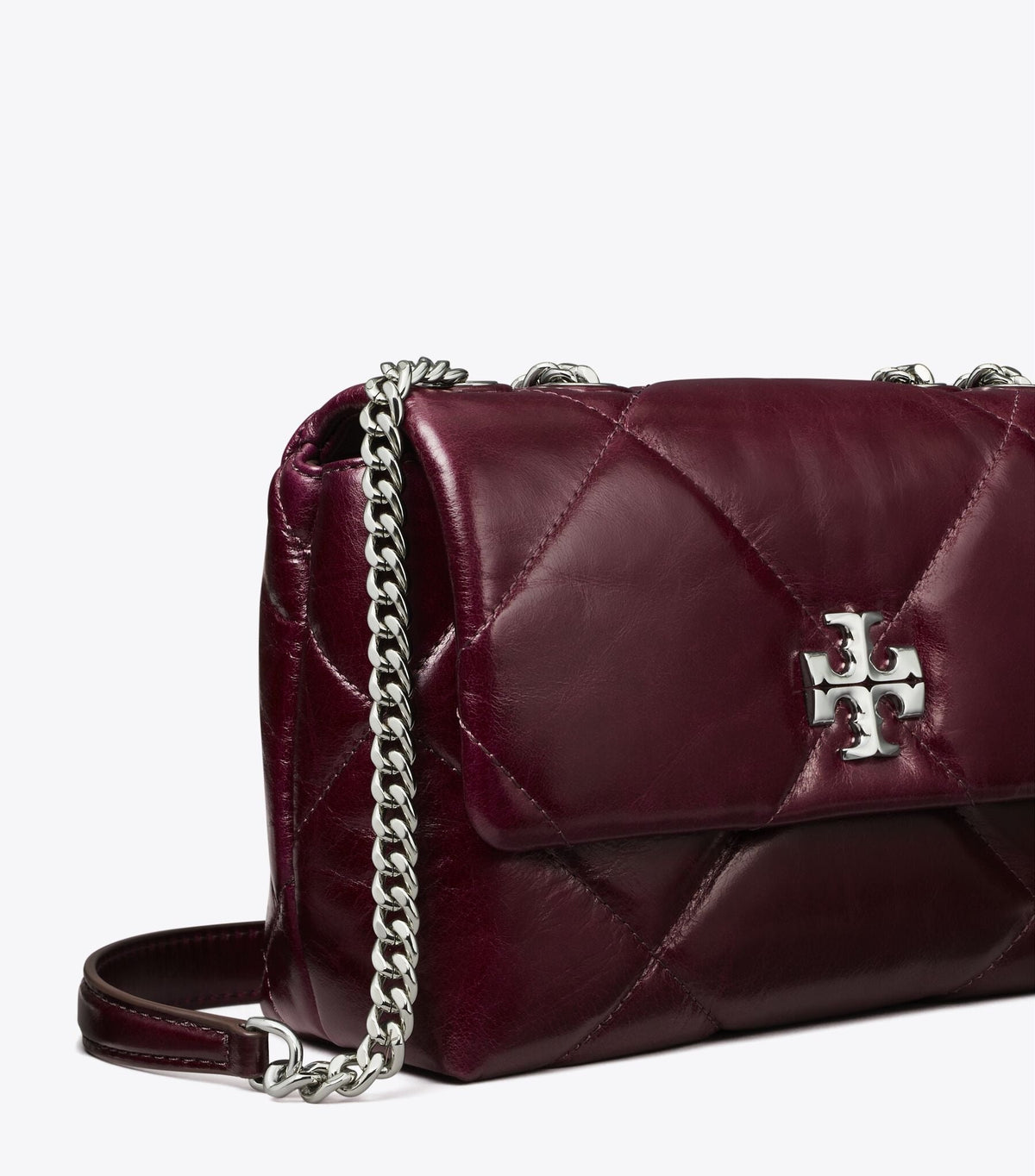 Small Kira Diamond Quilt Distressed Shoulder Bag