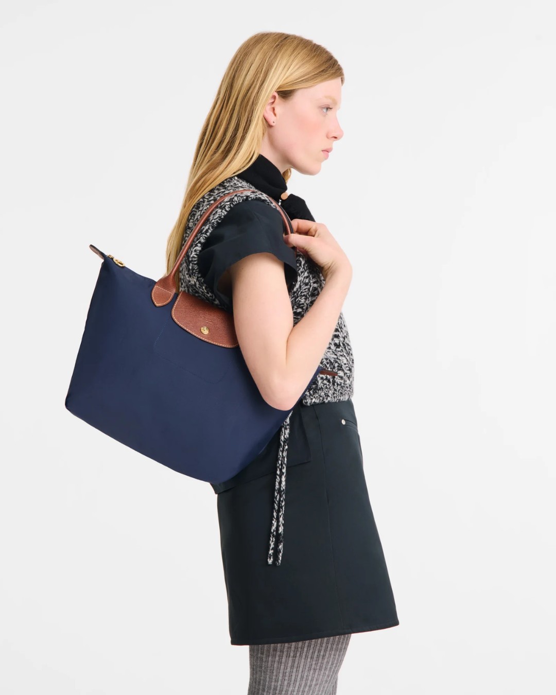 Longchamp Le Pliage Original M Tote Bag Navy Secondary image