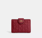 Coach Medium Corner Zip Wallet With Signature Leather