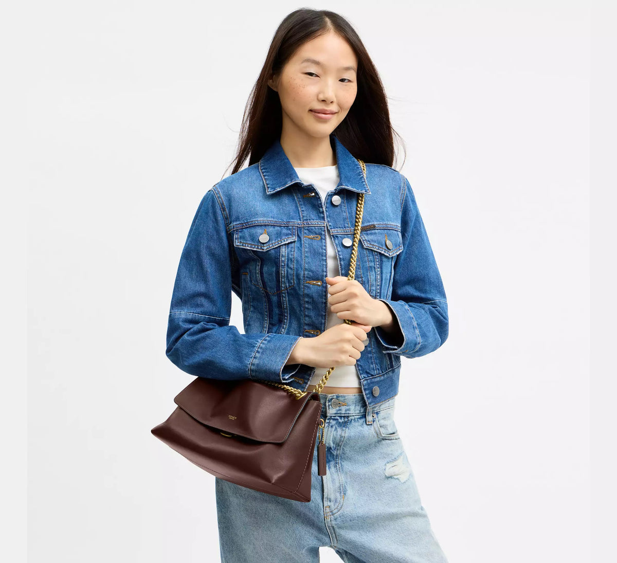 Chelsea 30 Shoulder Bag in Brown Leather