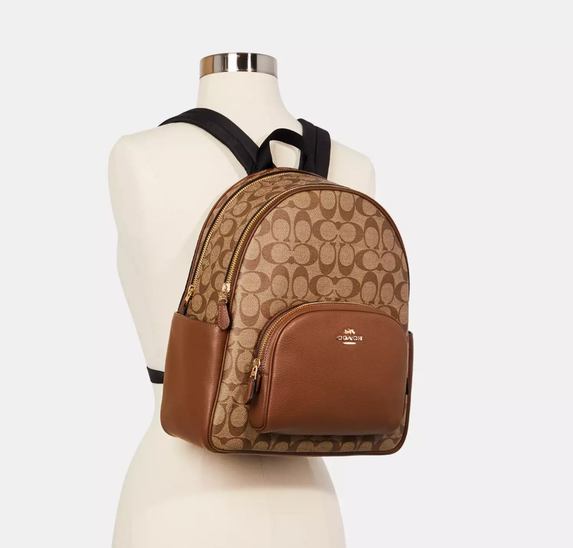 Court Backpack in Signature Canvas