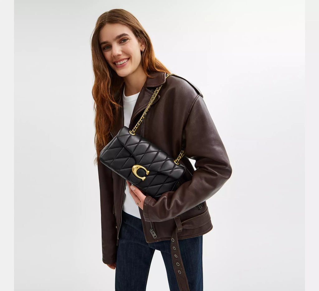 Tabby Shoulder Bag 26 With Pillow Quilting Black