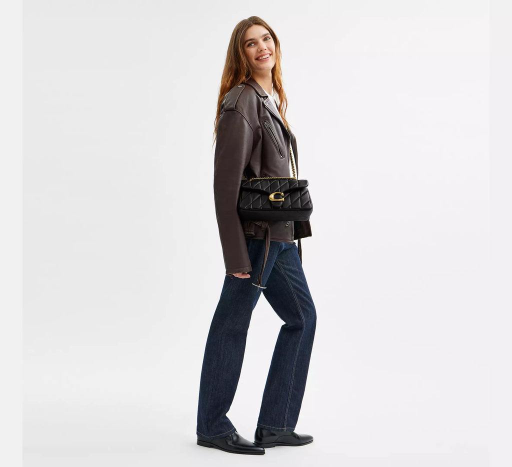 Tabby Shoulder Bag 26 With Pillow Quilting Black