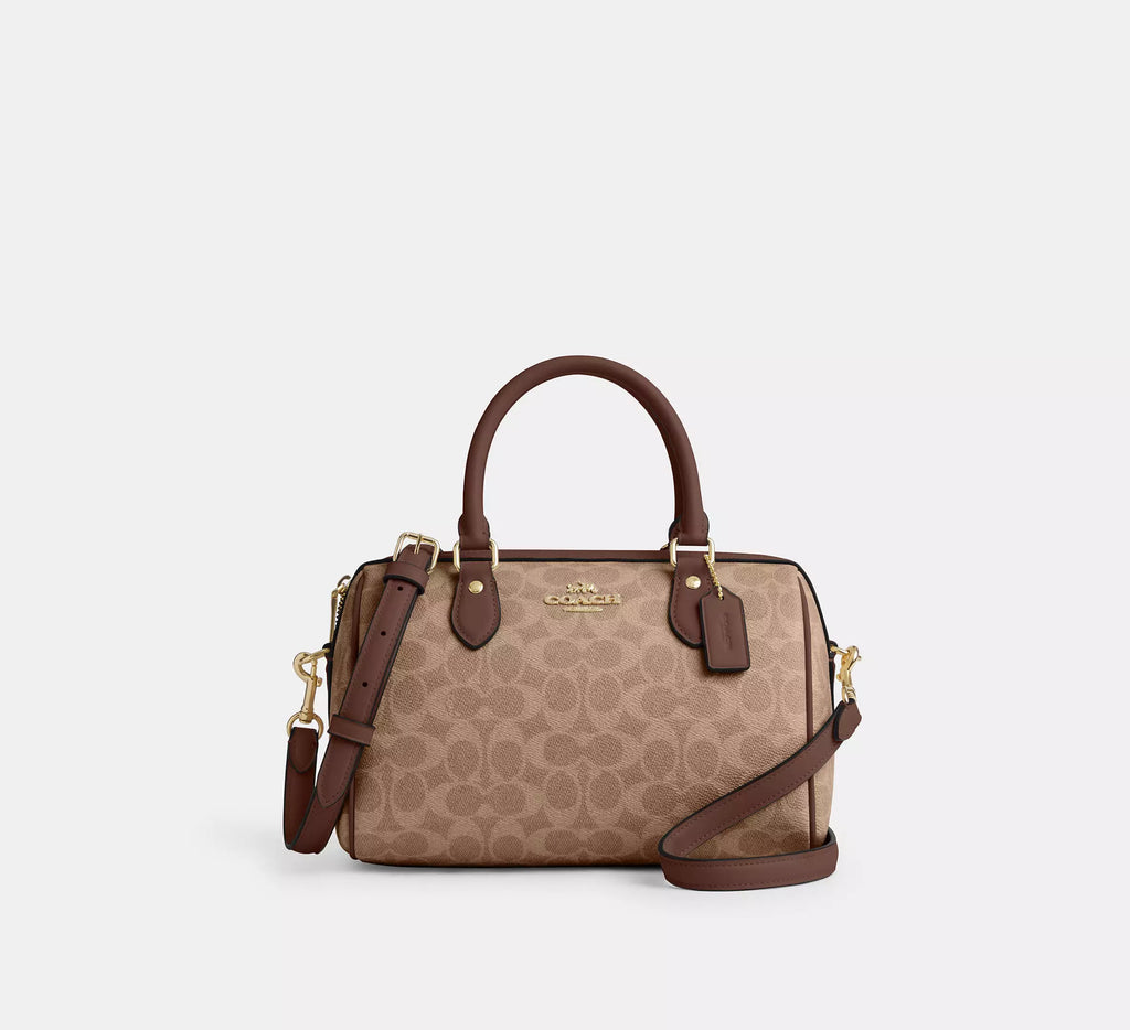Coach Rowan Satchel Bag In Signature Canvas