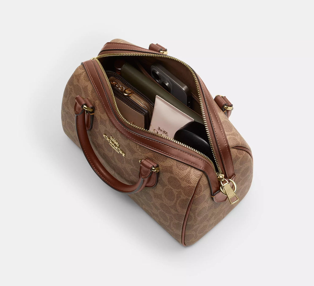 Coach Rowan Satchel Bag In Signature Canvas
