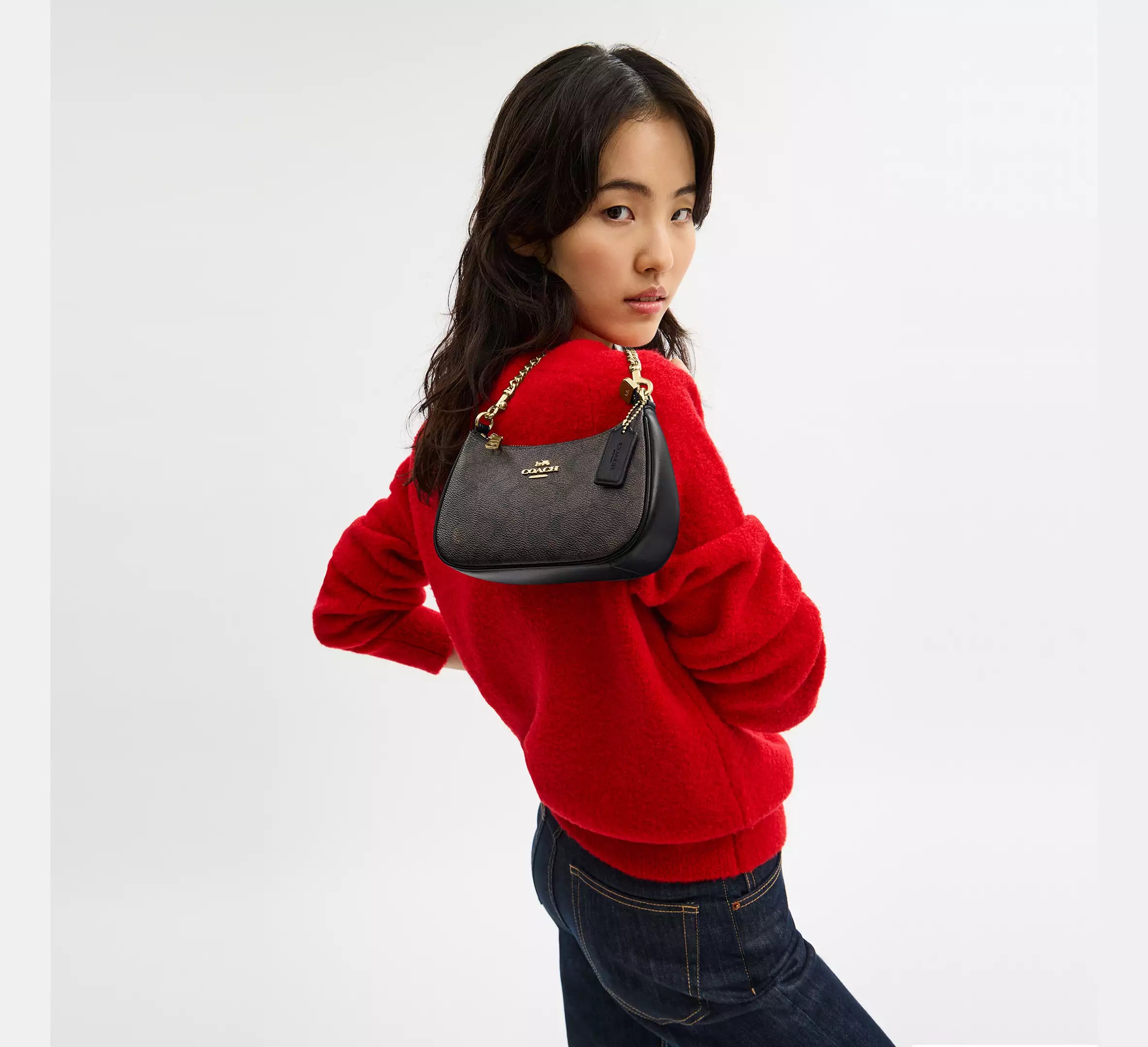 Coach Teri Mini Crossbody Bag In Signature Canvas