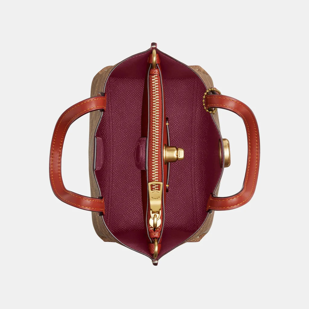 Coach Willow Tote Bag 18 In Signature Canvas